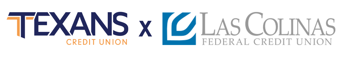 Texans Credit Union x Las Colinas Federal Credit Union logo